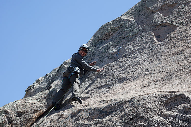 Kori leading Naughty Pine (5.6)